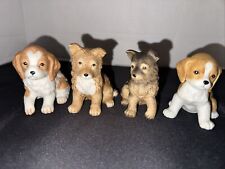 Vintage Homco Dog Figurines - Lot of 4 Ceramic Puppies picture