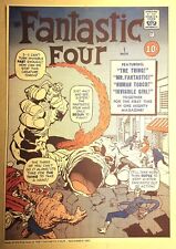 FOOM #1 REPRODUCTION FANTASTIC FOUR COVER / HULK STUMPED CROSSWORD PUZZLE 1973 picture