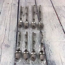 8 Hanford Forge PROVINCIAL WHEAT Stainless Teaspoons Korea Flatware New 6.25
