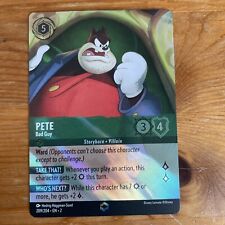 Disney Lorcana - Rise Of The Floodborn - PETE Bad Guy - Enchanted Rare -209/204 picture