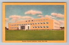 Akron OH-Ohio, Firestone Research Laboratory, Antique Vintage Souvenir Postcard picture
