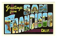 c.1950s SAN FRANCISCO GREETINGS MULTI-IMAGE LARGE LETTER~VINTAGE UNUSED POSTCARD picture