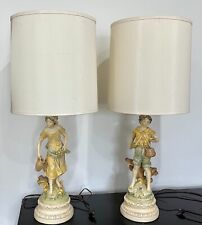 Vintage Figurine PAIR of lamps. 35