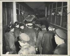 1946 Press Photo 1 Person Dead in Chicago Auto-Trolley Accident - ney26670 picture