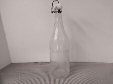 Registered Vintage Glass Bottle With White Porcelain Stopper picture