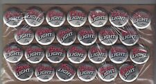 26 undented silver with red & white COORS LIGHT bottle crown caps CANADA picture