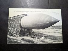 Mint France Postcard Dirigible Airship Ville De Paris Zeppelin French Aviation picture
