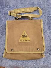 U S Military canvas map and photography bag with shoulder strap OG Green picture