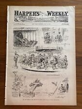 Antique 1887 Harpers Weekly Newspaper July 16th 1887 Civil War, Alabama W06 picture