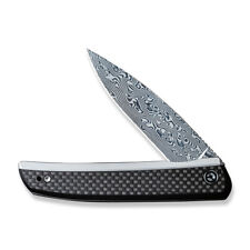 Civivi Knives Savant C20063B-DS1 Frame Lock Damascus Carbon Fiber Pocket Knife picture