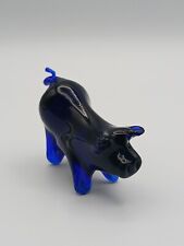 John Shelton Glass Works Cobalt Blue PIG MINT CONDITION Cute Beautiful  picture