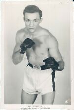 1950 Press Photo Vic Cardell Welterweight Contender Shirtless Man Veteran picture
