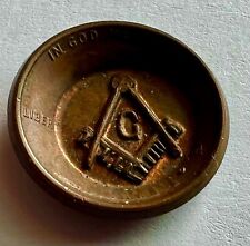 MASONIC STAMPED US CENT picture