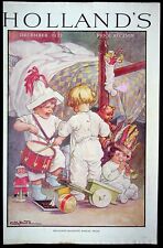C M Burd COVER ONLY Holland's Magazine Kids Playing Instruments December 1922 picture