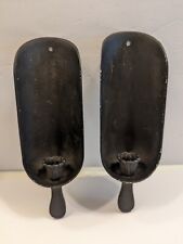 VTG EMIG 1299 Set Of 2 Cast Iron Wall Sconces Candle Holders picture