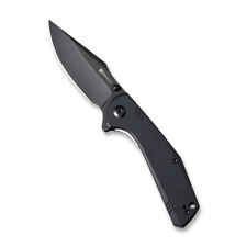 Sencut Actium Folding Knife Black G10 Handle D2 Drop Point Plain Black SA02C picture