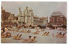 Atlantic City NJ Marlborough-Blenheim Hotel Beach & Cabanas Linen Postcard picture