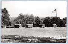 RPPC CAMP CORBLY PARTIAL VIEW OF GENERAL CAMPUS CABINS MAHAFFEY PA KIRK PHOTO picture