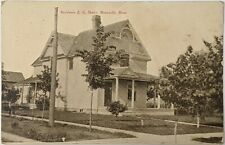 E.G. Shultz Residence, Monticello, Minnesota MN 1911 Postcard Victorian House picture
