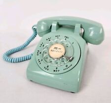 Vintage MCM Northern Electric Teal Blue Green Rotary Dial Desk Telephone Phone picture