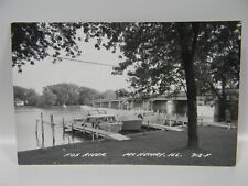 Vintage RPPC McHenry Illinois Boat Dock Fox River Postcard - P27 - #13 picture