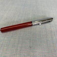 1970s Sheaffer Cartridge/School fountain with Medium Nib. Red and chrome color picture