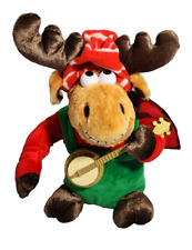 Dan Dee Christmas Moose Singing Music Plush Banjo Lights Grandma Run Over Song picture