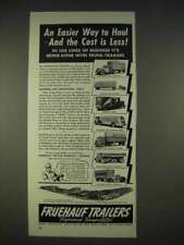 1940 Fruehauf Trailers Ad - Easier Way to Haul picture