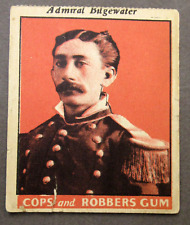 1935 Fleer R36 Cops and Robbers #31 ADMIRAL BRIDGEWATER Gum Card low grade picture