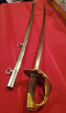 1828 FRENCH HEAVY CAVALRY SWORD & Sheath Post Napoleanic: Morea Expedition picture