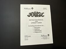 Vintage 1982 Williams Joust Upright Games Instruction Manual 16P-3006-101 Rev A  picture