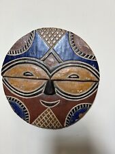 tribal colorful hand carved African Teke mask 13