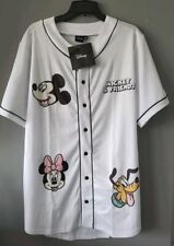 Disney Juniors Mickey Mouse and Friends White Baseball Jersey NWT Size XL picture