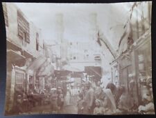 19th Century Albumen Egyptian Cairo Bazaar by Arnoux Egypt picture