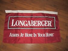Longaberger Banner Always At Home In Your Home 28 x 46 Red White Black picture