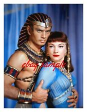 YUL BRYNNER ANNE BAXTER COLOR PHOTO from the 1956 movie THE TEN COMMANDMENTS picture