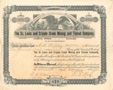 St. Louis and Cripple Creek Mining and Tunnel Co. - Mining Stocks picture