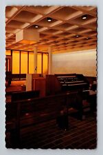 ND- North Dakota, Interior Of Peace Chapel, Antique, Vintage Souvenir Postcard picture