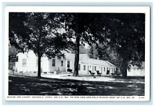 c1940s Motor Inn Court On US No. 34 Osceola Iowa IA Unposted Vintage Postcard picture