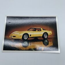 Vintage Automobile Postcard 1980 Corvette Coupe GM Chevy Chevrolet advertising picture