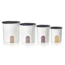 Tupperware - ONE TOUCH® REMINDER CANISTER SET (BLACK). picture