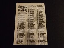 0104 Football Premium League Champions Checklist picture