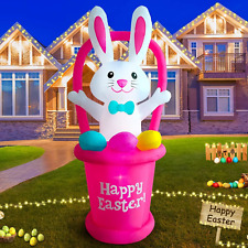 7FT Easter Inflatables Outdoor Decorations LED Blow up Yard Decor Decoration picture