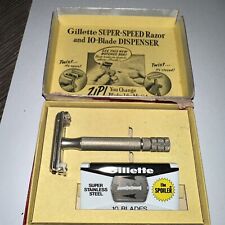 Gillette Super-Speed One-Piece Razor With Box, Vintage picture