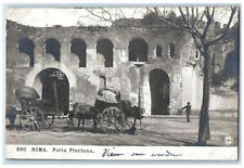 c1950's Porta Pinciana Rome Italy Posted Vintage RPPC Photo Postcard picture