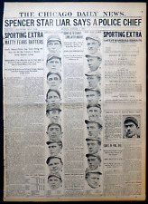 1913 Chicago Sports Page - Giants-Athletics World Series Players, Mathewson picture