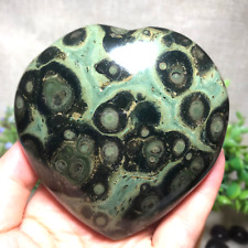 381g Eye Green Kambaba Jasper Stromatolite Crystal Heart Specimen Healing  06 picture