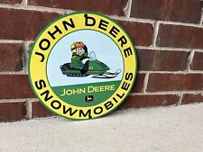 12 Inch John Deere Snowmobile Farm Equipment metal sign picture