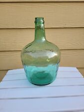 Antique Demijohn Green Glass - Wine Making - Carboy - Viresa - 12