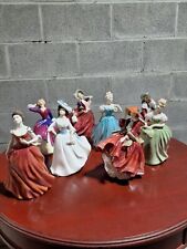 Royal Doulton Vintage Lady Figurines Lot of 8 Very Good Condition  picture